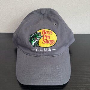 NWOT Bass Pro Shops Club Adjustable Cotton Hat Gray OS